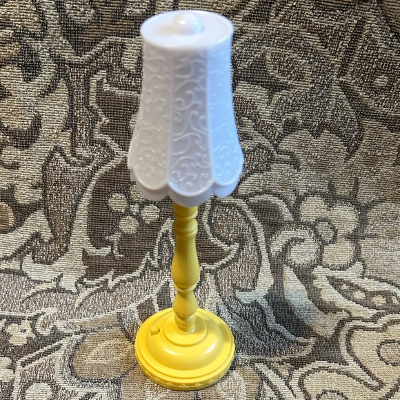 KidKraft Wooden Barbie - Sized Dollhouse Furniture: Couch, Working Lamp & Stool - Picture 7 of 15